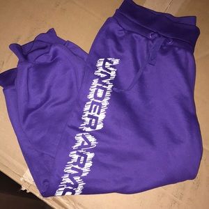 Under Armour purple capris